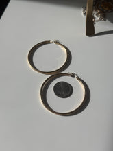 Load image into Gallery viewer, Vintage 10k Yellow Gold Large Tubular Hoop Earrings
