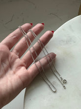 Load image into Gallery viewer, Italian Micro Ball Chain Sterling Silver 24”
