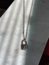 Load image into Gallery viewer, ‘H’ Lock Sterling Silver Chain 17.5”
