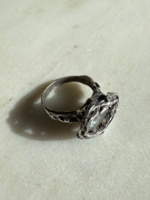 Load image into Gallery viewer, Brutalist Quartz Sterling Silver Ring Size 8.75
