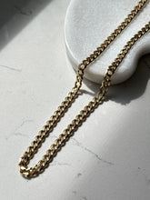 Load image into Gallery viewer, Italian Gold Vermeil Cuban Curb Link Chain 24”
