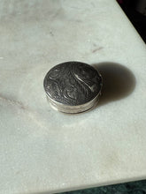 Load image into Gallery viewer, Etched Sterling Silver Stash Container
