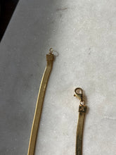 Load image into Gallery viewer, Gold Vermeil Herringbone Chain 24”
