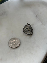 Load image into Gallery viewer, Antique Double Heart Sterling Brooch
