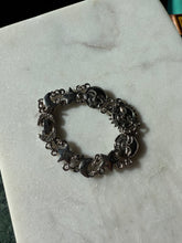 Load image into Gallery viewer, Vintage Celestial Silver Plated Costume Bracelet 7.15”
