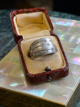 Load image into Gallery viewer, Iced CZ Sterling Dome Ring
