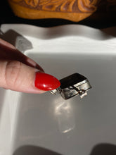 Load image into Gallery viewer, Etched Sterling Silver Box Pendant
