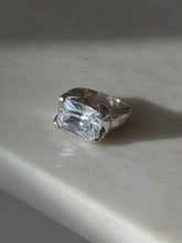 Load image into Gallery viewer, Chunky Quartz Sterling Silver Ring Size 6
