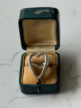Load image into Gallery viewer, Chunky Heart Cutout Sterling Silver Ring Size 5.75
