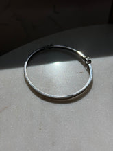 Load image into Gallery viewer, Amethyst Sterling Silver Bangle Bracelet
