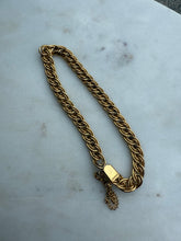 Load image into Gallery viewer, Midcentury 1/20 12k Gold Fill Double Curb Bracelet 7”
