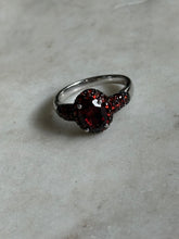 Load image into Gallery viewer, Red Sterling Silver Ring Size 8
