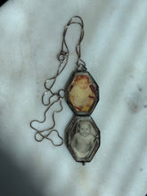 Load image into Gallery viewer, Antique Etched Locket Sterling Silver Necklace 18”
