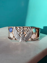 Load image into Gallery viewer, Goddess Isis Sterling Silver Cuff Bracelet 6.5”

