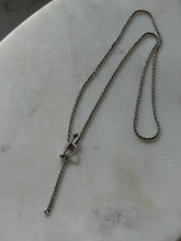 Load image into Gallery viewer, Vintage Sterling Silver Toggle Clasp Necklace 17”
