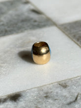 Load image into Gallery viewer, Enamel Evil Eye Solid 18k Gold Spacer Bead Charm
