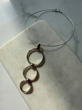 Load image into Gallery viewer, Modernist Sterling Torque Choker 15.5”
