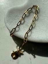 Load image into Gallery viewer, Italian Gold Vermeil Paperclip Link Bracelet 7.5”
