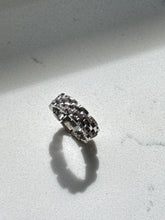 Load image into Gallery viewer, Iced Panther Link Sterling Ring Size 6
