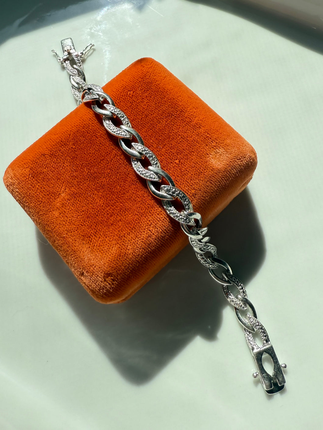 Solid Sterling Silver Bracelet 7.5”