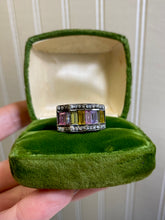 Load image into Gallery viewer, Colorful Sterling Chunky Ring Size 5
