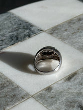 Load image into Gallery viewer, Two-Tone East West Set Sterling Silver Ring Size 7
