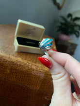 Load image into Gallery viewer, Turquoise Inlay Sterling Silver Ring
