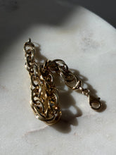 Load image into Gallery viewer, Italian Light Yellow Gold Vermeil Bracelet 8.5”

