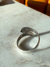 Load image into Gallery viewer, Floral Yellow Enamel Sterling Silver Ring Size 7.25
