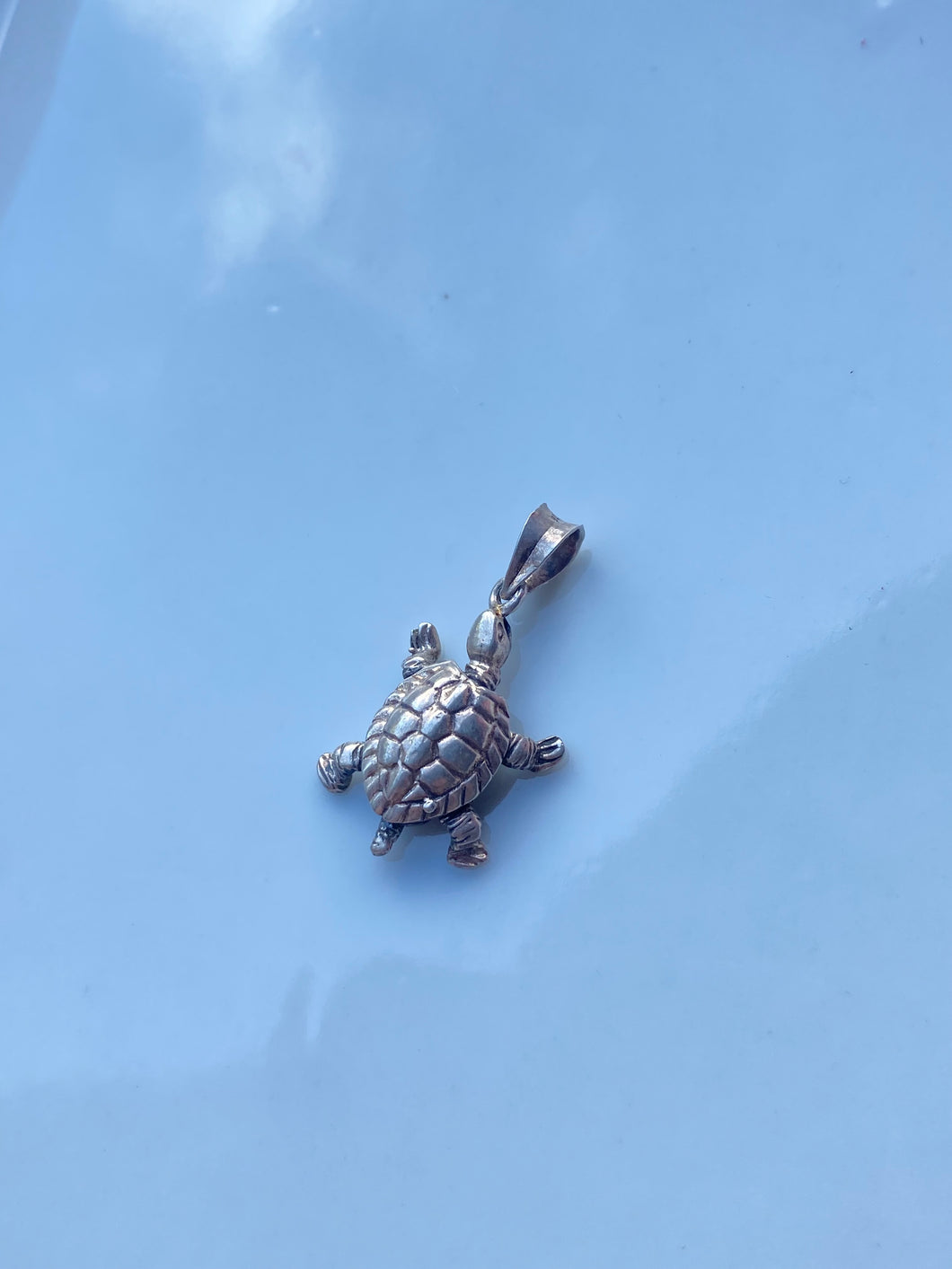 Articulated Turtle Sterling Pendant
