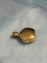 Load image into Gallery viewer, Puffy Blue &amp; White Flower 18k Gold Charm
