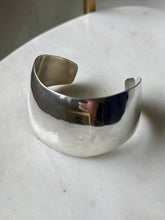 Load image into Gallery viewer, Vintage Solid Sterling Silver Thick Width Cuff Bracelet
