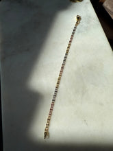 Load image into Gallery viewer, Italian Tri-Tone Gold Vermeil Sterling Mariner Link Bracelet 6.25”

