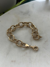 Load image into Gallery viewer, Italian Gold Vermeil Bracelet 7.5”
