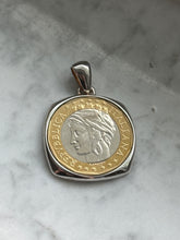 Load image into Gallery viewer, Milor 1000 Italian Lire Coin set in Sterling Silver
