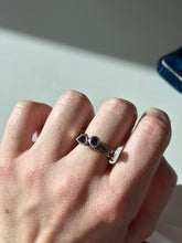 Load image into Gallery viewer, Amethyst Sterling Silver Stacker Rings Size 6
