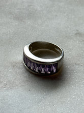 Load image into Gallery viewer, Vintage Amethyst Sterling Ring Size 8
