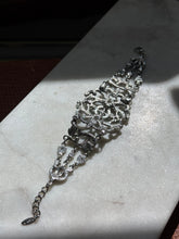 Load image into Gallery viewer, Blue Silver Plated Costume Bracelet 7”-7.75”
