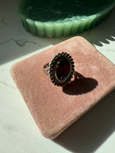 Load image into Gallery viewer, Vintage Petrified Wood Sterling Silver Ring Size 7
