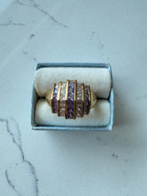 Load image into Gallery viewer, Purple Gold Vermeil Ring Size 9
