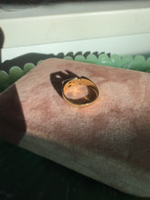 Load image into Gallery viewer, ‘KB’ Vintage Solid 14k Yellow Gold Diamond Ring Size 7
