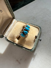 Load image into Gallery viewer, Turquoise Sterling Silver Ring Size 6
