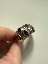 Load image into Gallery viewer, Garnet Sterling Silver Ring Size 11.5
