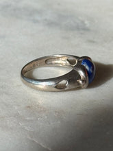 Load image into Gallery viewer, Vintage Sodalite Sterling Ring Size 6
