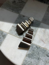 Load image into Gallery viewer, Modernist Vintage Solid Sterling Silver Earrings

