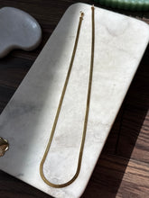 Load image into Gallery viewer, Gold Vermeil Herringbone Chain 24”
