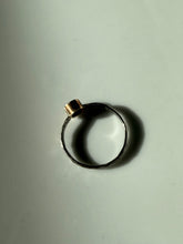 Load image into Gallery viewer, Natural Ruby Sterling Silver &amp; 14k Gold Ring Size 6.25
