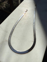 Load image into Gallery viewer, Two-Tone Reversible Sterling Silver Gold Vermeil Herringbone Chain 15.5”
