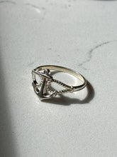 Load image into Gallery viewer, Anchor Sterling Silver Ring Size 9.75
