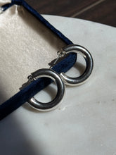 Load image into Gallery viewer, Vintage Sterling Silver Tubular Hoops
